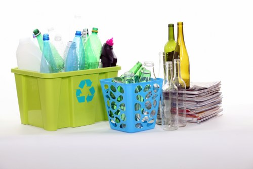 Professional waste clearance team in action