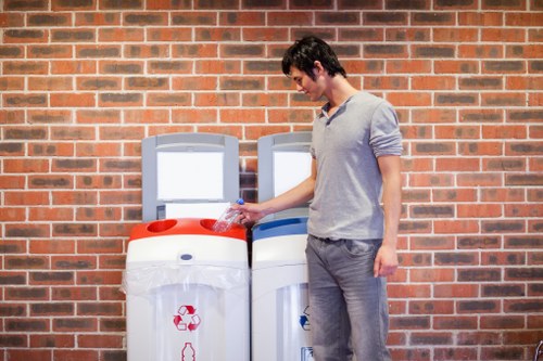 Waste clearance process at a building site